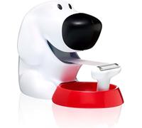 Scotch Klebstoffe Dispensador para cinta adhesiva con forma de perro, 19mm x 33m, rellenable, blanco