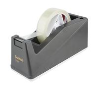 Scotch Dispensador de cinta adhesiva Modelo C10 Negro – 25 mm x 66 m – Rellenable, Uso profesional