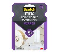 Scotch-fix cinta de montaje de espejos 4496w-1950-p, 19mmx5m, 1 rollo/