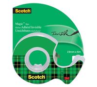Scotch magic cinta adhesiva invisible 19mm x 6m - incluye dispensador