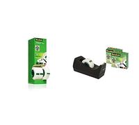 Scotch Magic Cinta adhesiva transparente 19 mm x 33 m, adhesivo para etiquetar +Magic Dispensador de cinta adhesiva, portarrollos de sobremesa con 3 rollos de cinta adhesiva