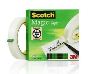 Scotch magic tape 810 apto para uso en interior 66 m fibra, papel blan