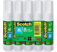 Scotch Pegamento en Barra – 5 x 8 g – Sin disolvente, Lavable, Para colegio, hogar y oficina