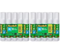Scotch Pegamento de Barra, 5 Barras de 8g - Para Uso Adhesivo para el Colegio, el Hogar y la Oficina - Sin Disolvente, Lavable (Paquete de 2)