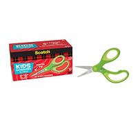 Scotch Tijeras para niños con punta suave al tacto, 12 unidades, color verde (1442P-12) - Paquete de 6