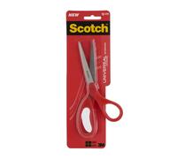 Scotch tijeras universales 18cm - acero inoxidable - mango ergonomico - color rojo