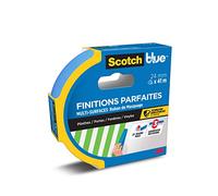 ScotchBlue Cinta adhesiva para pintor para líneas afiladas, 24 mm x 41 m, cinta adhesiva extremadamente precisa para trabajos de pintura, cinta de carrocero/cinta de enmascarar - Papel hecho de