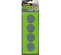 ScotchBlue Move & Protect Patines deslizantes SP62A08, adhesivo, gris, 24 mm x 24 mm, paquete de 8-100 kg