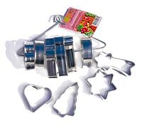 ScrapCooking 2003 Set de 10 moldes Surtidos Hierro Blanco Plata 18 x 6 x 15 cm
