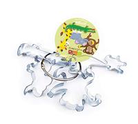 ScrapCooking 2055 de Animales de la Selva - Juego de 4 cortadores Inoxidable Plata 21 x 16 x 2,7 cm