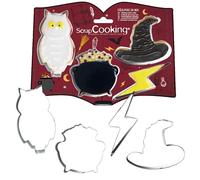 ScrapCooking 2071 - Cortador de galletas de acero inoxidable con 4 moldes para tartas pequeñas y accesorios para repostería