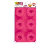 ScrapCooking 3101 Babas y Donuts Molde Silicona Rosa 33 x 17,5 x 3 cm