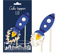 Scrapcooking 4968 - Cake Topper LED - Decoración luminosa de madera, cumpleaños infantil para pasteles, pasteles, pasteles y postres