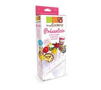 ScrapCooking 5161 - Soporte para Cake Pops/piruletas/Push Cakes polyméthacrylate 30 x 11 x 6 cm, Color Blanco