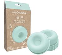ScrapCooking - 6 Moldes de Silicona para Donuts - Rosquillas y Babás - Molde Donuts - Moldes Individuales Flexibles - Aptos para Horno y Lavavajillas - Regalo de Cocina - 2913