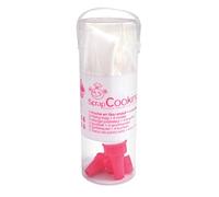 ScrapCooking - Kit 1 Bolsillo de Vaso Enduit y 4 Llaves Acero Inoxidable Rosa