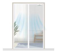 SCREEN DOOR Mosquitera Puerta Magnetica 90x190cm, Protección contra Insectos, Fácil Instalación - Blanco