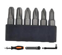 Screwdriver Bit Set 1/4 Hex Shank - 35mm Jis Standard Magnetic S2 Steel Scr