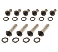 Screws4Bikes Juego tornillos puntales guardabarros HD SOFTAIL 07-17 (5) NEGRO