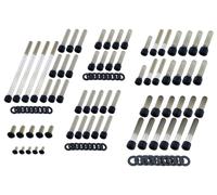 Screws4Bikes Juegos de tornillos HD Dyna y Softail DYNA/SOFTAIL 07-17 NEGRO