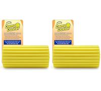 Scrub Daddy Damp Duster, Esponja Mágica Atrapapolvo, Plumero para Limpiar Persianas Venecianas y de Madera, Ventilaciones, Radiadores, Zócalos, Espejos y Telarañas - Atrapa Polvo - Amarillo