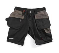 Scruffs Worker Plus Holster Pantalones Cortos de utilidades de Trabajo, Negro, 30W para Hombre