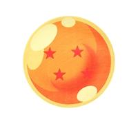 SD Toys - Alfombra interior redonda Dragon Ball Bola 4 Estrellas 60 x 60 cm