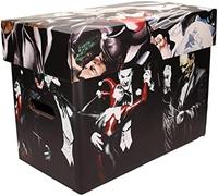 Sd toys - batman, caja con tapa para cómics, negra, 22 x 30 x 41 cm