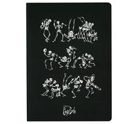 SD TOYS - Cuaderno A5 Banda Skeleton - Bloc de notas - Notebook Tapa Blanda - 60 hojas para dibujar y escribir - La Novia Cadaver