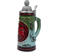SD Toys - Jarra de cerámica oficial de Juego de Tronos Casa Targaryen HBO20751, 600 ml, con diseño en relieve y tapa 3D para coleccionistas y fans, presentada en caja ilustrada Medium