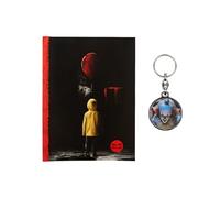 SD TOYS - Libreta con Luz IT + Llavero Metálico IT - Perfecto para Regalar - Fans de Terror y Coleccionistas