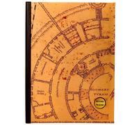 SD Toys - Libreta oficial Harry Potter Mapa del Merodeador SDTWRN23264 con tapa rígida estilo antiguo, luz integrada mágica y papel de alta calidad, 15 x 20 cm, ideal para fans, colección o uso diario