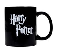 SD Toys Taza Logo Harry Potter – Cerámica negra y blanca – 8 cm