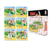 SD Toys Posavasos Juegos Olímpicos Asterix, Corcho, Multicolor, 3x9x9 cm, 6 Unidades