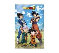 Sd toys - poster 3d battle of gods goku vegeta family dragon ball supe