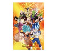 SD Toys Póster 3D Dragon Ball Super Universal Survival Heroes – PVC de alta calidad 38x58 cm