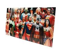 sd toys Poster Cristal Justice League Glass Poster 60X30 DC Universe Official Merchandising