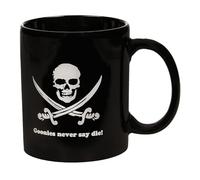 SD Toys Taza cerámica The Goonies "Never Say Die" 325 ml blanca y negra