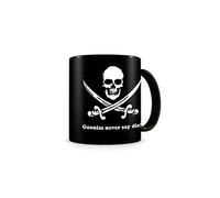 SD Toys Taza cerámica The Goonies "Never Say Die" 325 ml blanca y negra