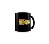 Sd toys taza regreso al futuro logo, cerámica, negro, 13 cm