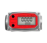 SDGBCXD caudalímetro, Medidor de Flujo Digital aleación Aluminio, medidor Combustible electrónico LCD, Contador NPT(Red Flow Meter)