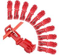 sdhiiolp 10 unidades de conectores de cable/terminales de conexión para robot cortacésped,cable de limitación de carga,conector en T,conector de derivación en T,conector rápido,compatible con Gardena