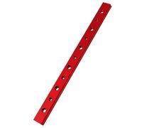 Sdlnklm Miter Bar Barra de Inglete Accesorio para de Banco Barra Deslizante Y Varilla de Guía Fabricada en Aleación de Aluminio Adecuada para Aficionad, rojo con agujero