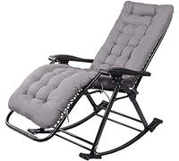 SdneNest - Silla basculante de animales, silla plegable con cojín, mecedora para terraza, jardín, césped, portátil, soporte de gravedad cero, 200 kg.C-C
