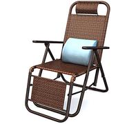 SdneNest - Sillones de salón para tumbonas exteriores, silla de terraza, silla acolchada de patio de gravedad cero, tubo de acero grueso de 35 mm de diámetro. C-152 x 47 cm