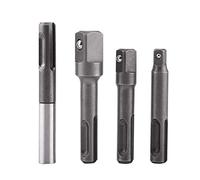 SDS Plus 1/4" Adaptador de Zócalo Hexagonal + 1/4" 3/8"1/2" Conector de Extensión Cuadrado de Taladro Barra de Extensión para Tornillos, Tuercas, Taladros y Controlador de Mano