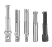 SDS Plus Adaptador 5 Piezas Herramienta Eléctrica Extensión Acero Hexagonal Accesorios