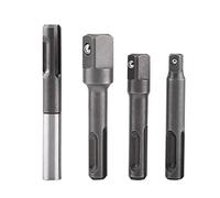 SDS Plus Adaptador de Zócalo Hexagonal, Adaptador para Portabrocas SDS, 4pcs SDS Extensión Varilla Cabeza Extensión Adaptador Set SDS Plus Vástago Extensión Brocas Herramientas, 1/4", 3/8", 1/2"