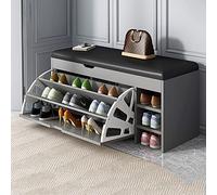 SDYdsgE Banco de Madera for Guardar Zapatos con Asiento Acolchado y cajón, Zapatero for Entrada(B,F80*30 * 51CM)