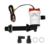 Seaflo Bomba de Cebo en ángulo/Livewell Serie 05 de 800 GPH, 12 V CC, Motor Desmontable, aireador Sumergible Resistente a la corrosión para Uso en Agua Dulce y Salada. Certificado CE y Rohs.